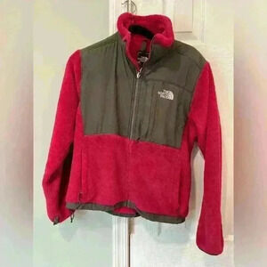 Women’s Small The North Face Denali Coat Purple and dark gray EUC